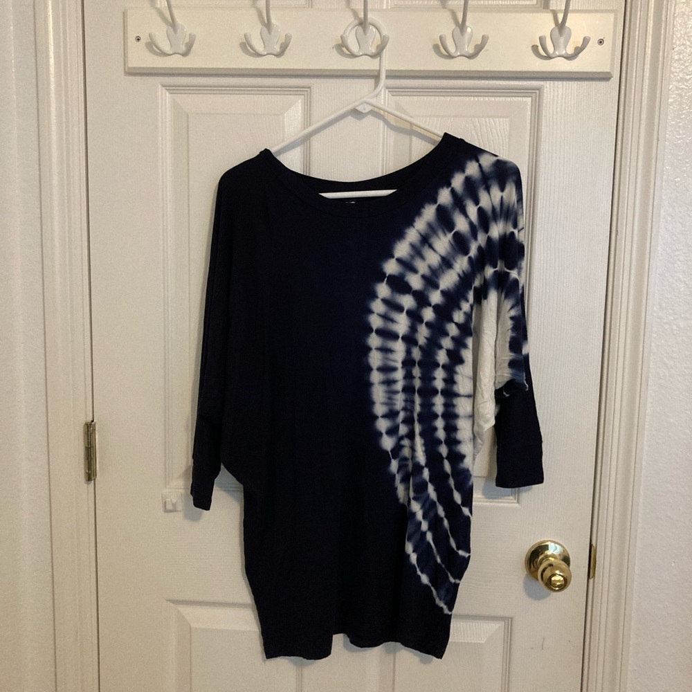 White Mark Tie-Dye Blouse